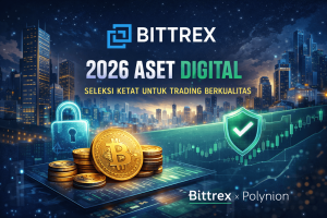 Bittrex 2026 aset digital diseleksi ketat untuk menjaga kualitas dan likuiditas trading.