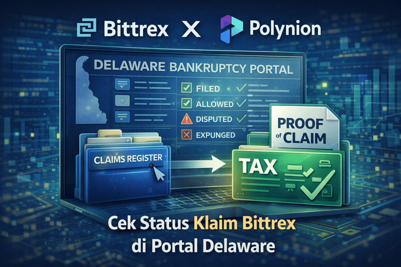 Cek Status Klaim Bittrex di Portal Delaware