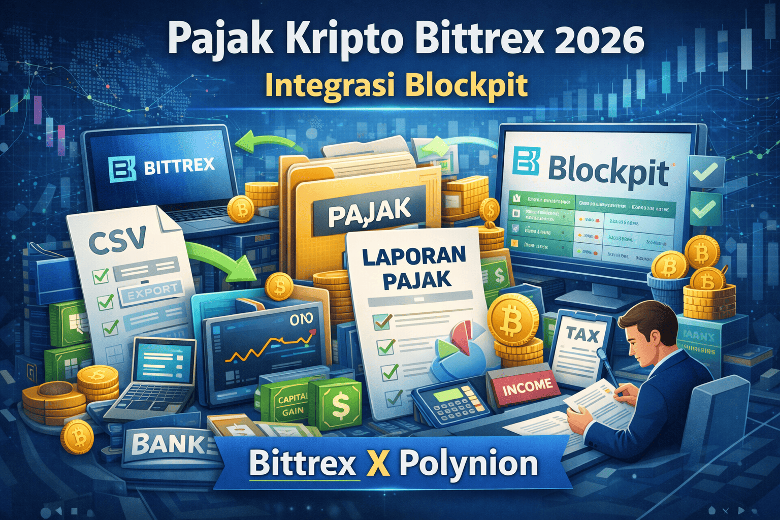 Pajak Kripto Bittrex 2026: Integrasi Blockpit
